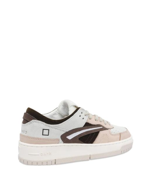 Date Natural Torneo Pop Suede-Leather Panel Sneakers