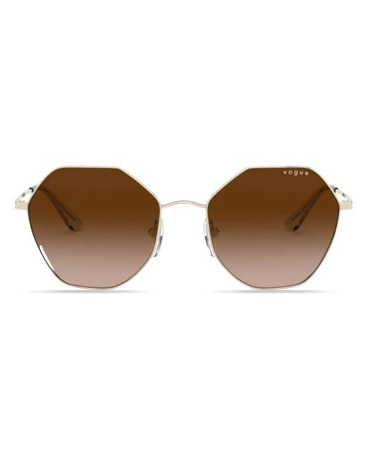 Lunettes De Soleil À Monture Géométrique Vogue Eyewear en coloris Brown