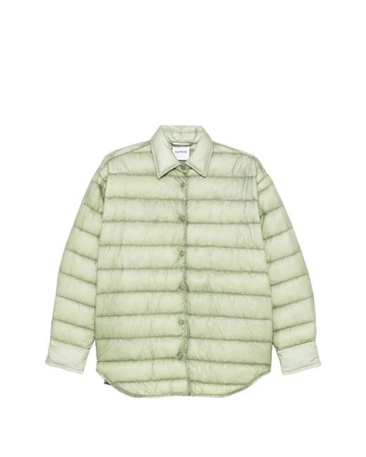 Aspesi Green Zinzula Quilted Jacket