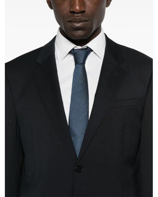Emporio Armani Blue Virgin-Wool Suit for men