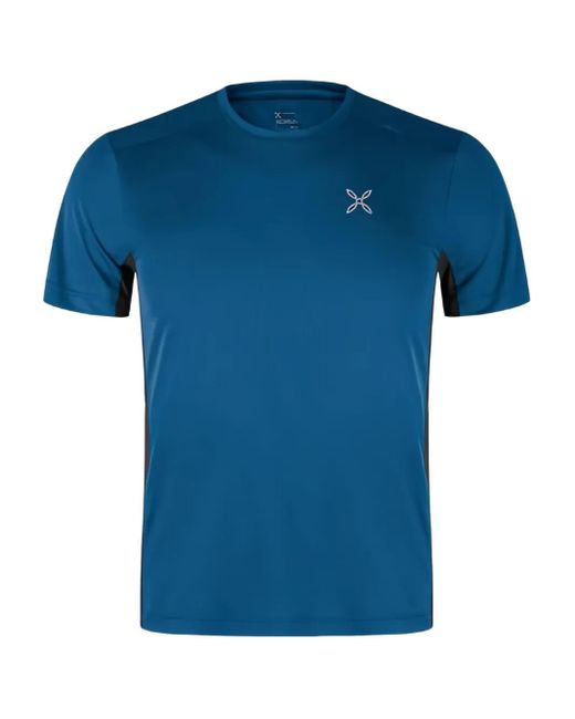 Camiseta a paneles Montura de hombre de color Blue