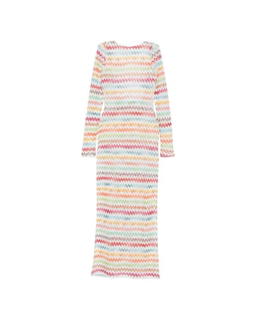 Missoni White Zigzag-Pattern Cover-Up