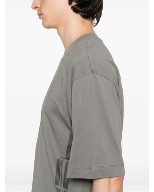 MEGUSTA Gray Side Logo T-Shirt