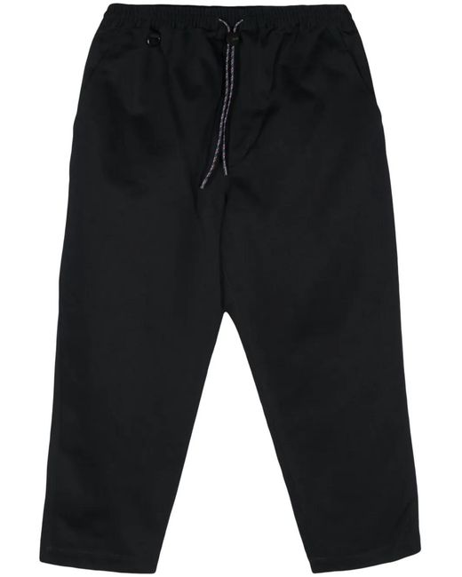Comme des Garçons Black Drawstring Cropped Trousers for men