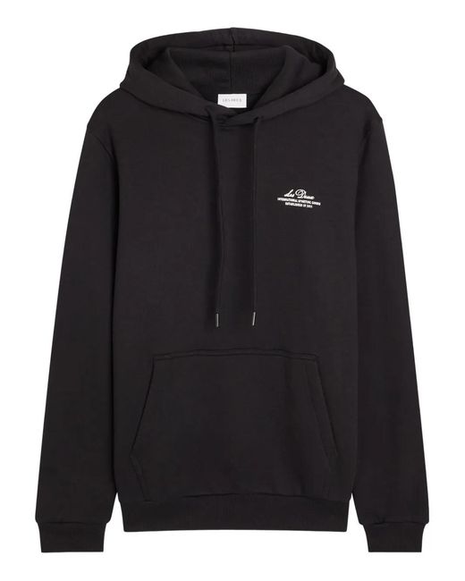 Les Deux Black Ben Globe Hoodie for men