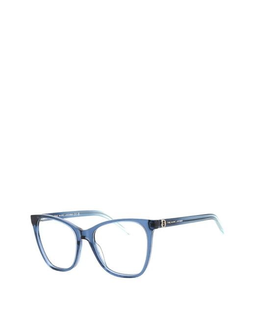 Marc Jacobs Blue Square-Frame Glasses