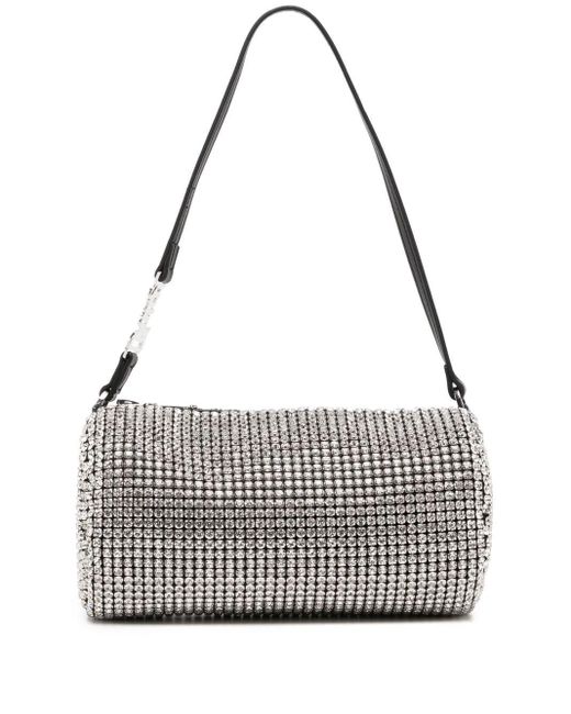 Juicy Couture Gray Louisa Mini Crystal Barrel Bag