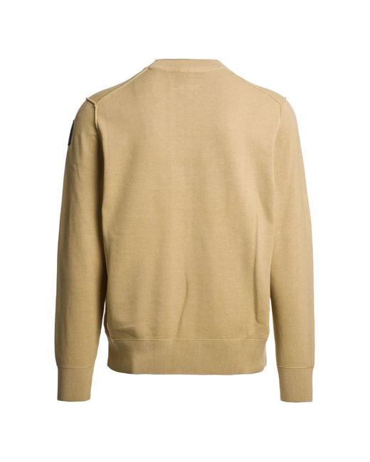 Parajumpers Natural Basic Braw Logo-Patch Sweater for men