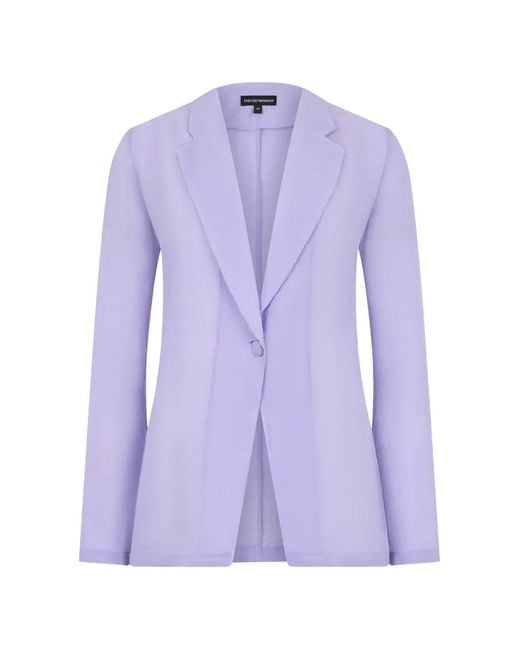 Emporio Armani Purple Long Sleeve Jacket