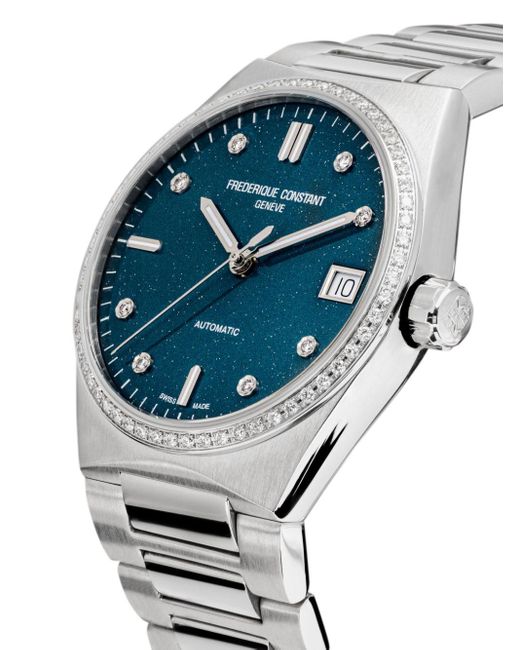 Reloj Highlife Ladies Automatic Sparkling de 34 mm Frederique Constant de color Blue