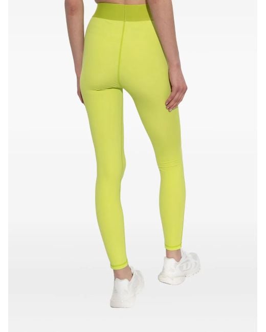 Leggins Adeline con logo en la cintura DIESEL de color Yellow