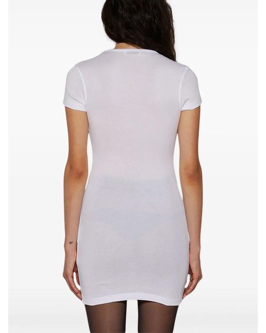 Wardrobe NYC White Jersey-Minikleid