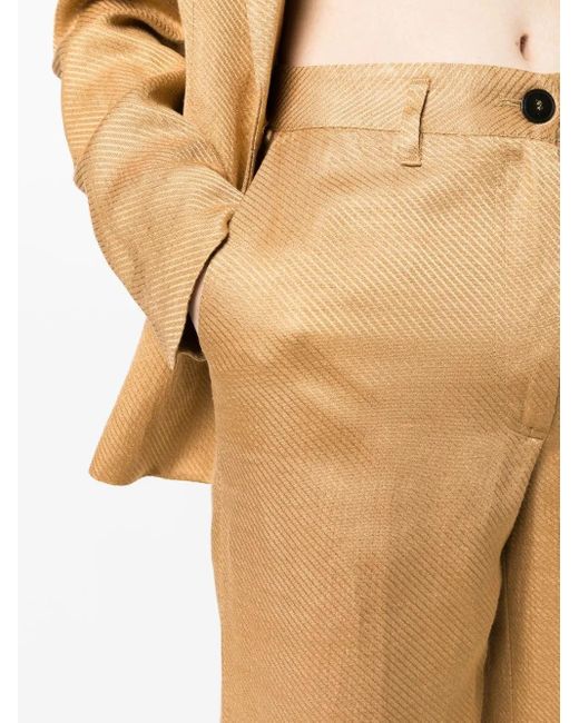Forte_forte Natural Wide-Leg Tailored Trousers