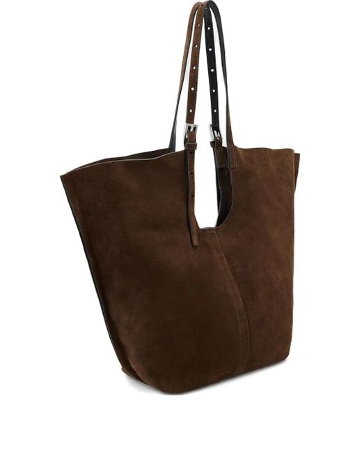 AllSaints Brown Ara Suede Tote Bag