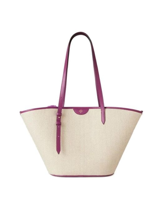 Borsa Tote Con Pompon di Mulberry in Pink