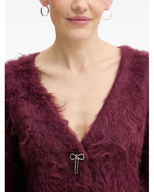 Guess Red Bow Cardigan
