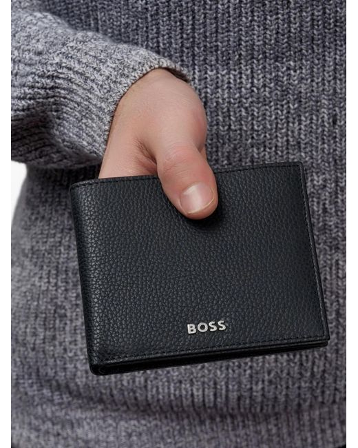 Boss Black Logo-Lettering Wallet for men