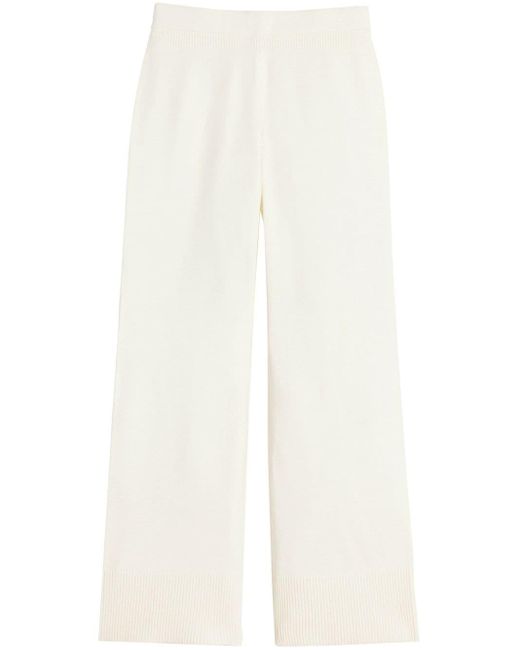Apparis White Allegra Knitted Trousers