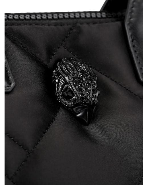 Kurt Geiger Black Quilted Eagle Head Shopper Bag