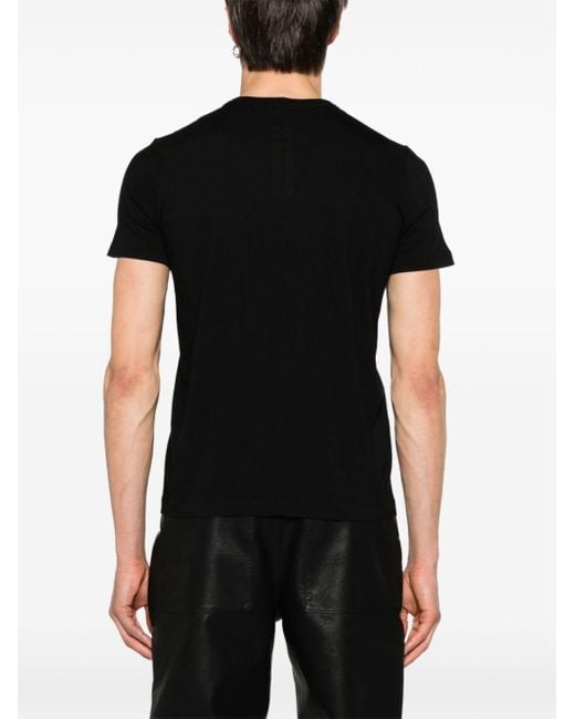 T-shirt en coton à col rond Rick Owens pour homme en coloris Black