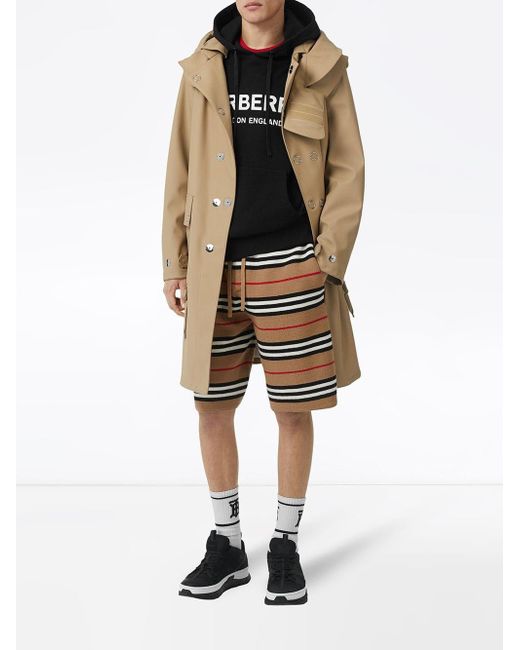 Burberry Hoodie Met Logoprint in het Black voor heren