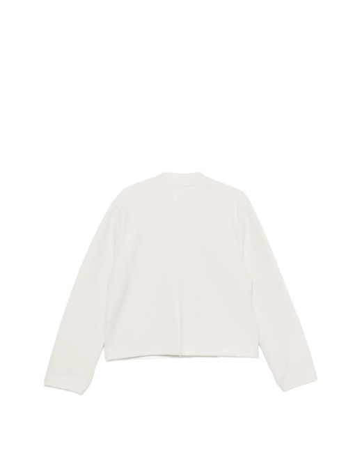 Rier White Felted Jacket for men