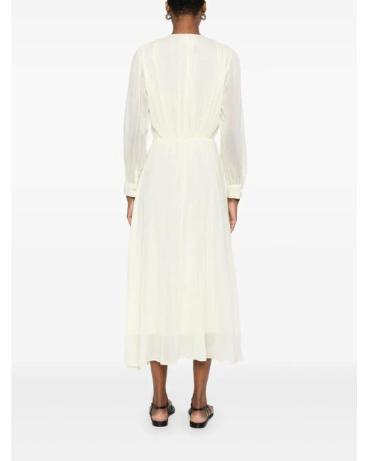 Forte Forte White Langärmeliges Maxikleid