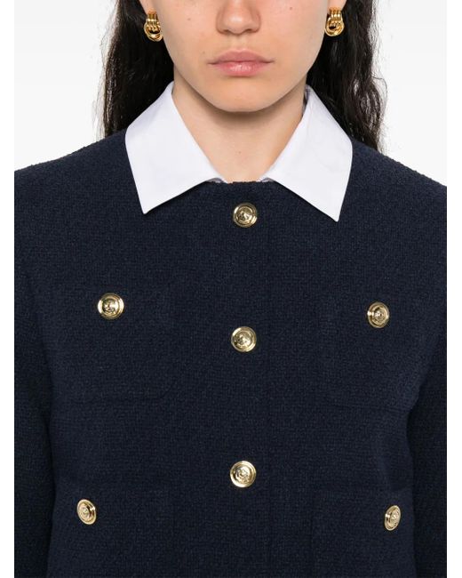 Maje Blue Cropped Jacket