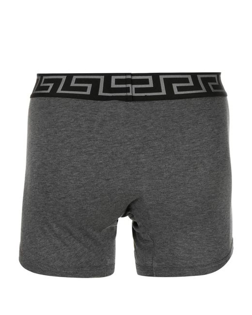 Versace Black Greca Jersey Boxers for men