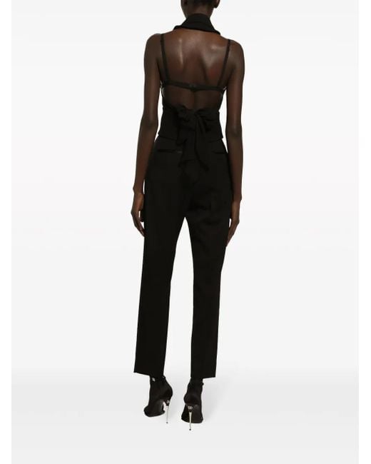 Dolce & Gabbana Black Silk Top