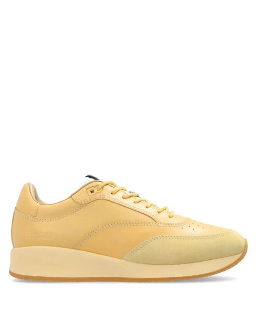 Jacquemus Natural Panelled Lace-Up Sneakers for men