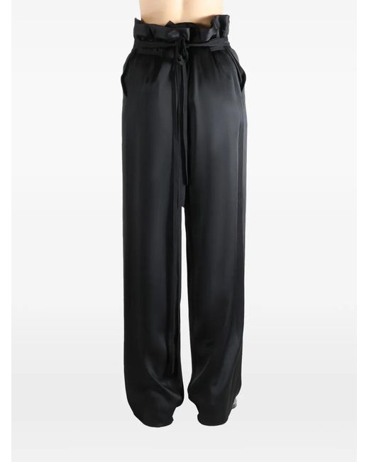 Ann Demeulemeester Gray Leon Loose-Leg Trousers
