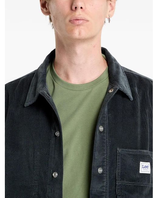 Lee Jeans Blue Chest-Pockets Jacket for men