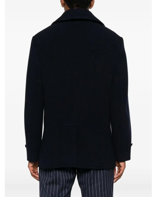 Polo Ralph Lauren Black Double-Breasted Peacoat for men