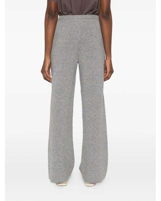 Max Mara Gray Pietra Drawstring-Waist Track Pants