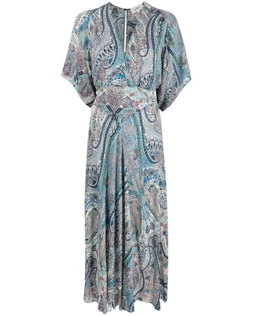 Robe Bee à mélange d'imprimés Ba&sh en coloris Blue