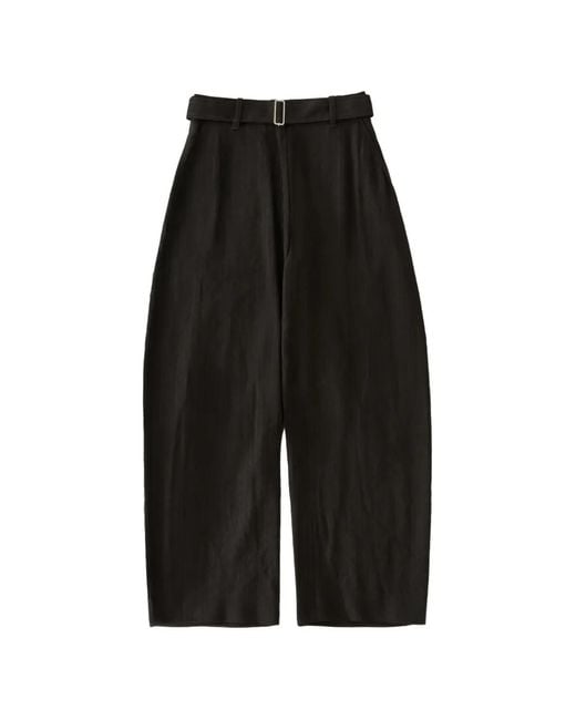 Studio Nicholson Black Chatto Belt Palazzo Pants