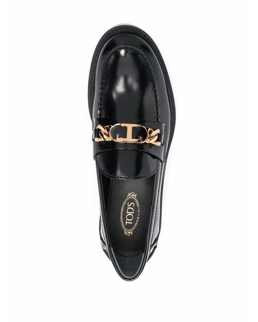 Tod's Black Flat Shoes