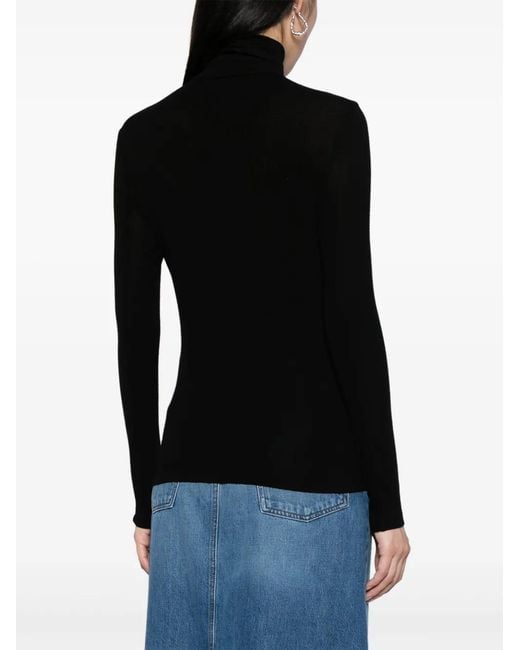 Agolde Black Pascale High-Neck Top