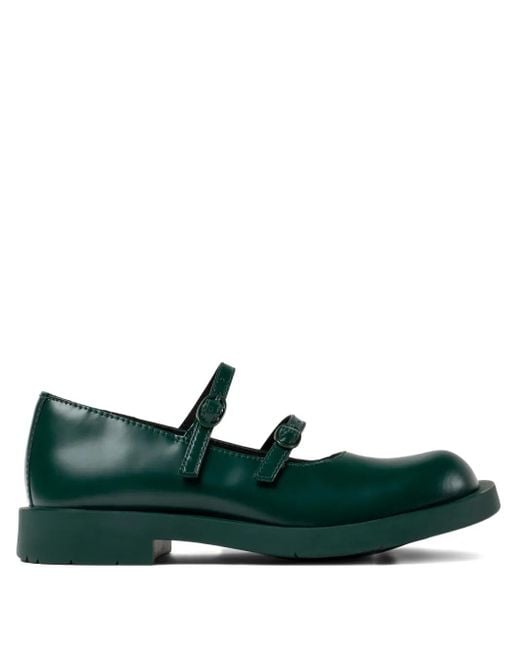 CAMPERLAB 1978 Leren Pumps Met Dubbele Gesp in het Green