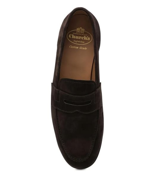 Church's Black Heswall Ebony Strap Loafers for men
