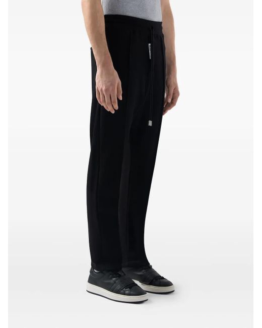 Gcds Black Drawstring Panelled Pants for men