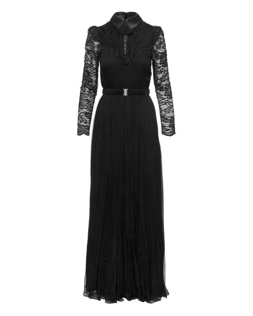 Abito Lungo Plissettato di Nissa in Black