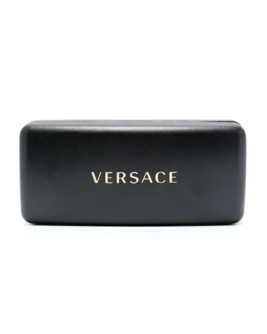 Versace Gray Classic Top Square-Frame Sunglasses for men