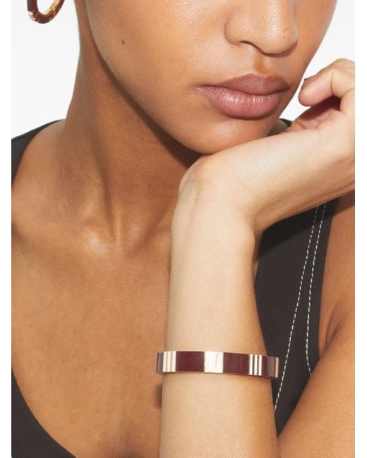 Tory Burch Brown T Stripe Bracelet