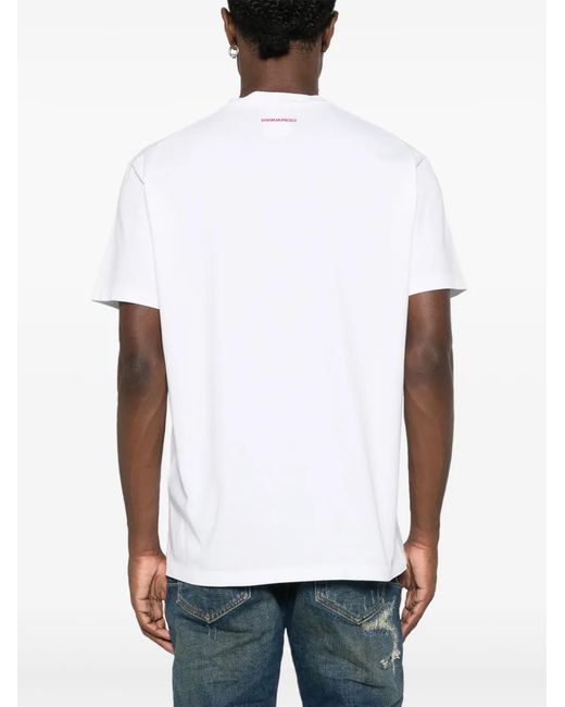 DSquared² White T-Shirt for men
