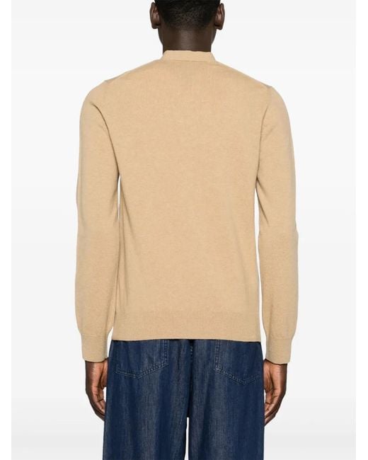 COMME DES GARÇONS PLAY Natural Heart-Motif Wool Cardigan