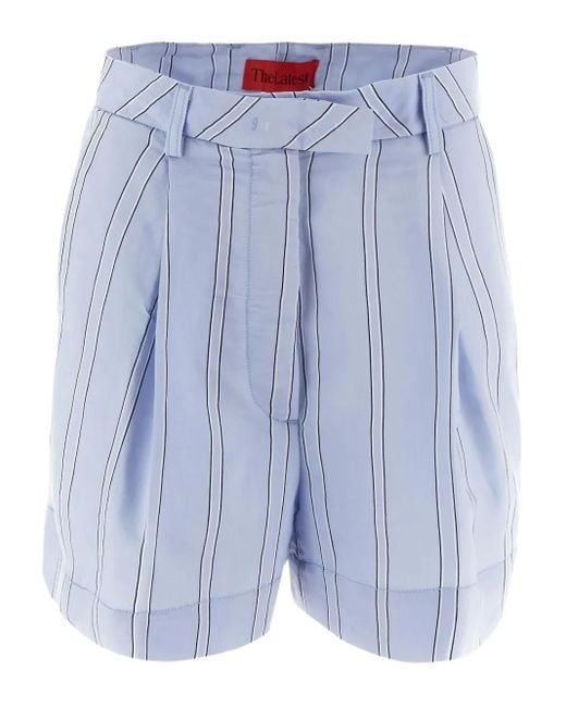 Thelatest Gestreepte Shorts in het Blue