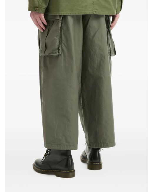 Pantaloni Con Tasca Cargo di Needles in Green da Uomo