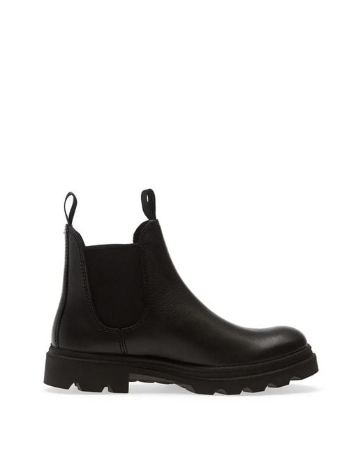 Ecco Black Grainer Leather Chelsea Boots